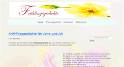 Desktop Screenshot of fruehlingsgedichte.net