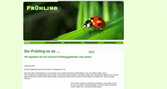Desktop Screenshot of fruehlingsgedichte.info